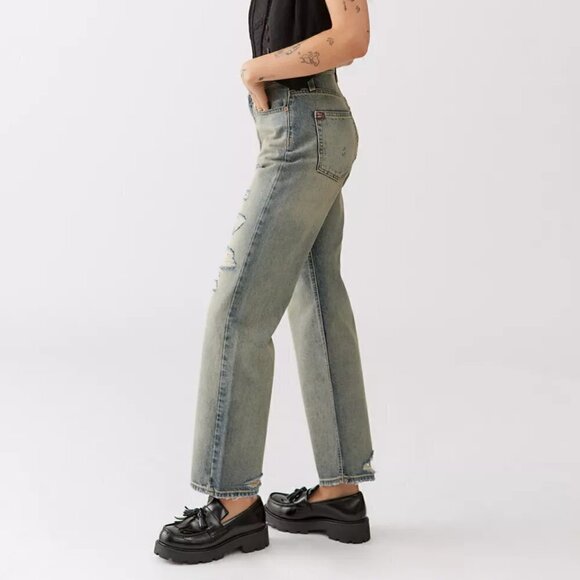 Urban Outfitters BDG High-Waisted Cowboy Jean Vintage Distressed size 26 NWT - Picture 5 of 10